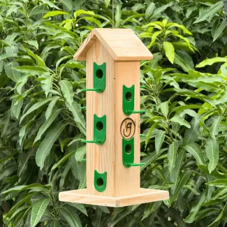 Wooden Food Feeder - Large