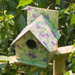 Hut Shape Wooden  Bird House